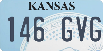 KS license plate 146GVG