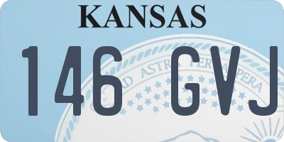 KS license plate 146GVJ