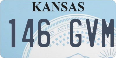 KS license plate 146GVM