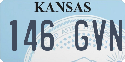 KS license plate 146GVN