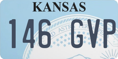 KS license plate 146GVP