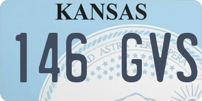 KS license plate 146GVS
