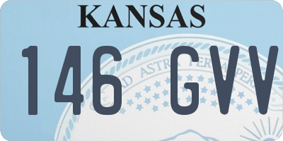 KS license plate 146GVV