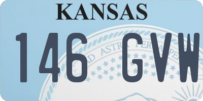 KS license plate 146GVW