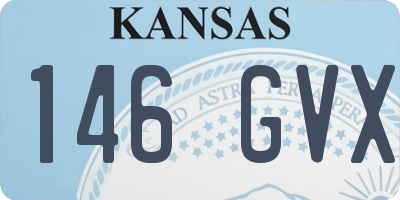 KS license plate 146GVX