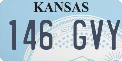 KS license plate 146GVY