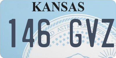 KS license plate 146GVZ