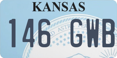 KS license plate 146GWB