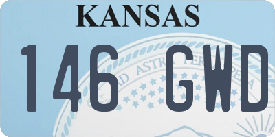 KS license plate 146GWD