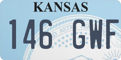 KS license plate 146GWF