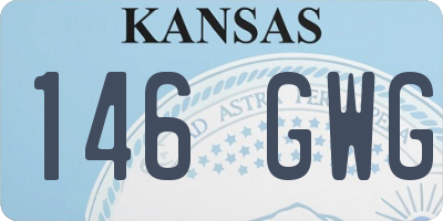 KS license plate 146GWG