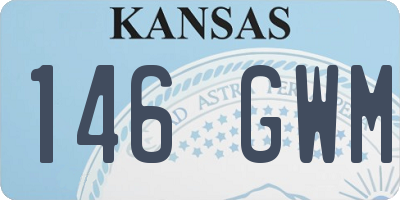 KS license plate 146GWM