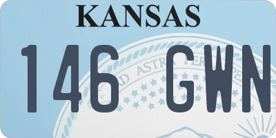 KS license plate 146GWN