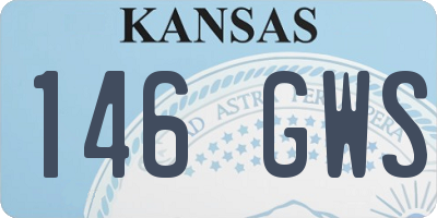 KS license plate 146GWS