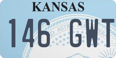 KS license plate 146GWT