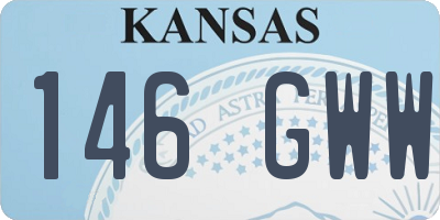 KS license plate 146GWW