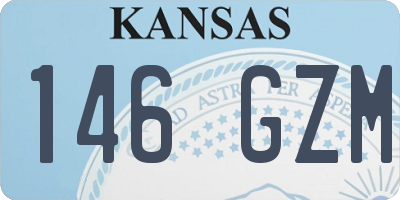 KS license plate 146GZM