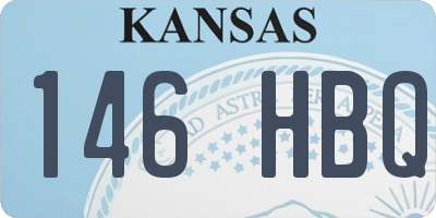 KS license plate 146HBQ