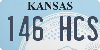 KS license plate 146HCS