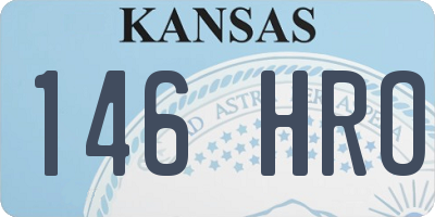 KS license plate 146HRO