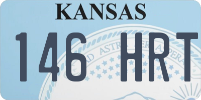 KS license plate 146HRT