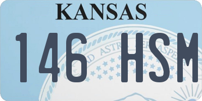KS license plate 146HSM