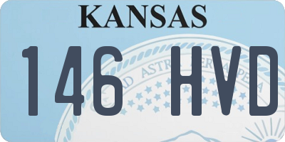 KS license plate 146HVD