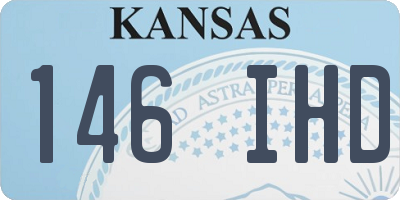KS license plate 146IHD