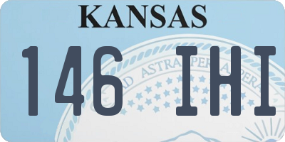 KS license plate 146IHI
