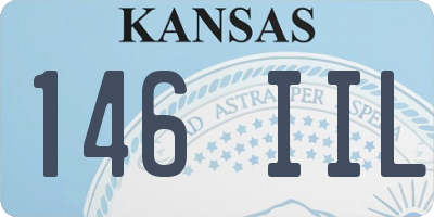 KS license plate 146IIL