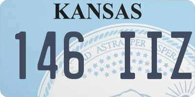KS license plate 146IIZ
