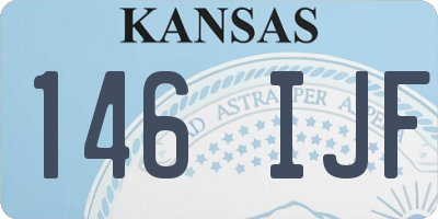 KS license plate 146IJF