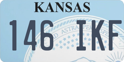 KS license plate 146IKF