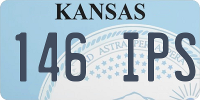 KS license plate 146IPS