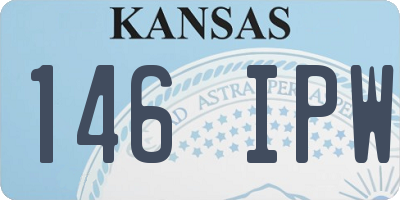 KS license plate 146IPW