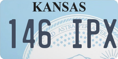 KS license plate 146IPX