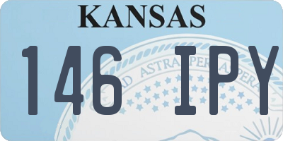 KS license plate 146IPY