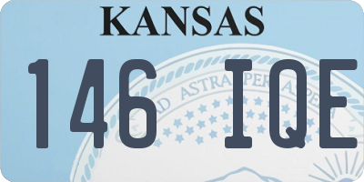 KS license plate 146IQE