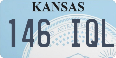 KS license plate 146IQL