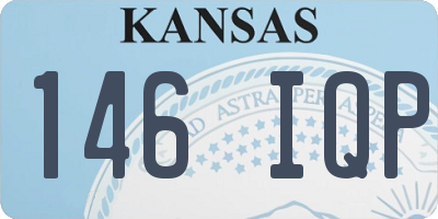 KS license plate 146IQP