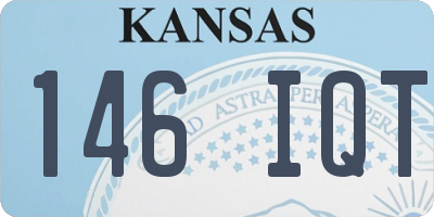 KS license plate 146IQT