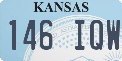 KS license plate 146IQW