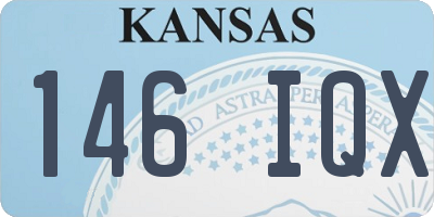 KS license plate 146IQX