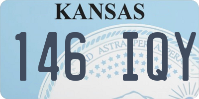 KS license plate 146IQY