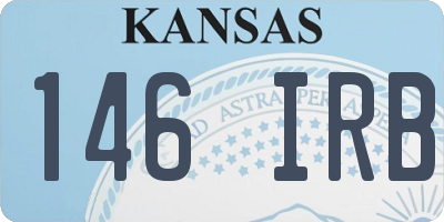 KS license plate 146IRB