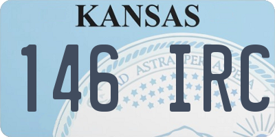 KS license plate 146IRC