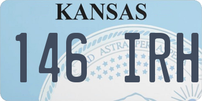 KS license plate 146IRH