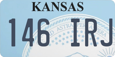 KS license plate 146IRJ