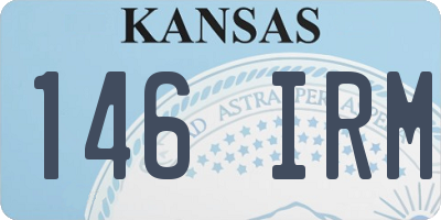 KS license plate 146IRM