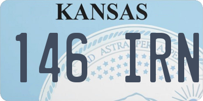 KS license plate 146IRN